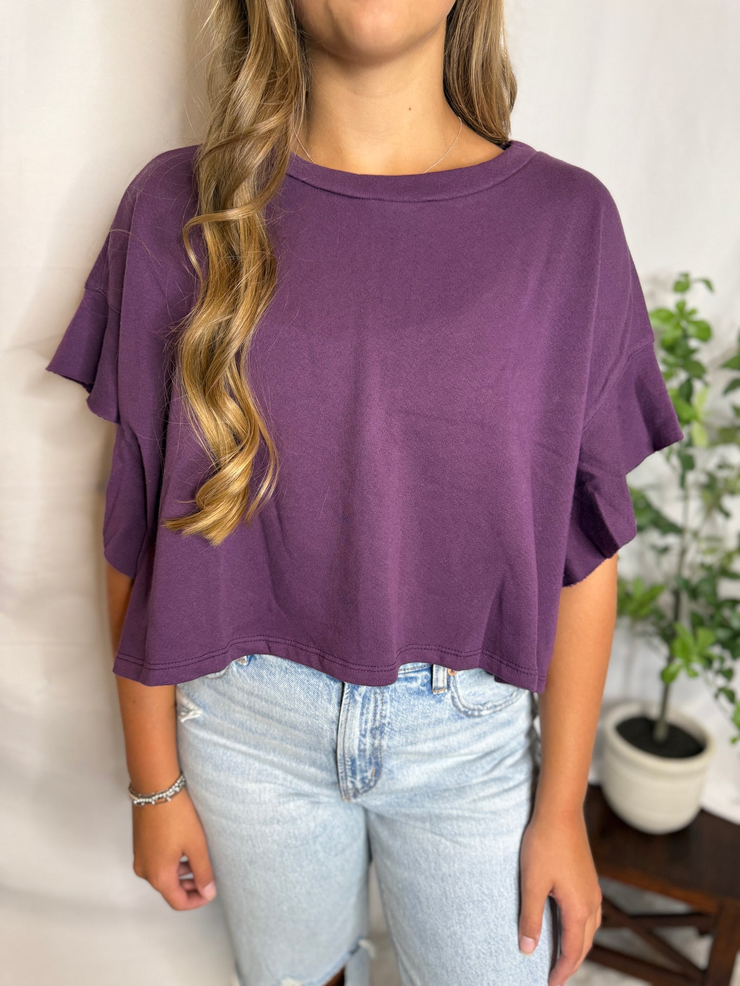The Wesley Ruffled Sleeve Top