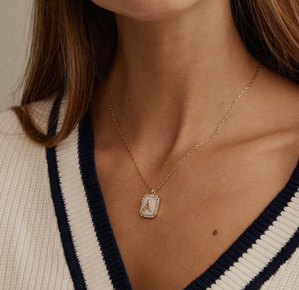 Initial Charm Necklace