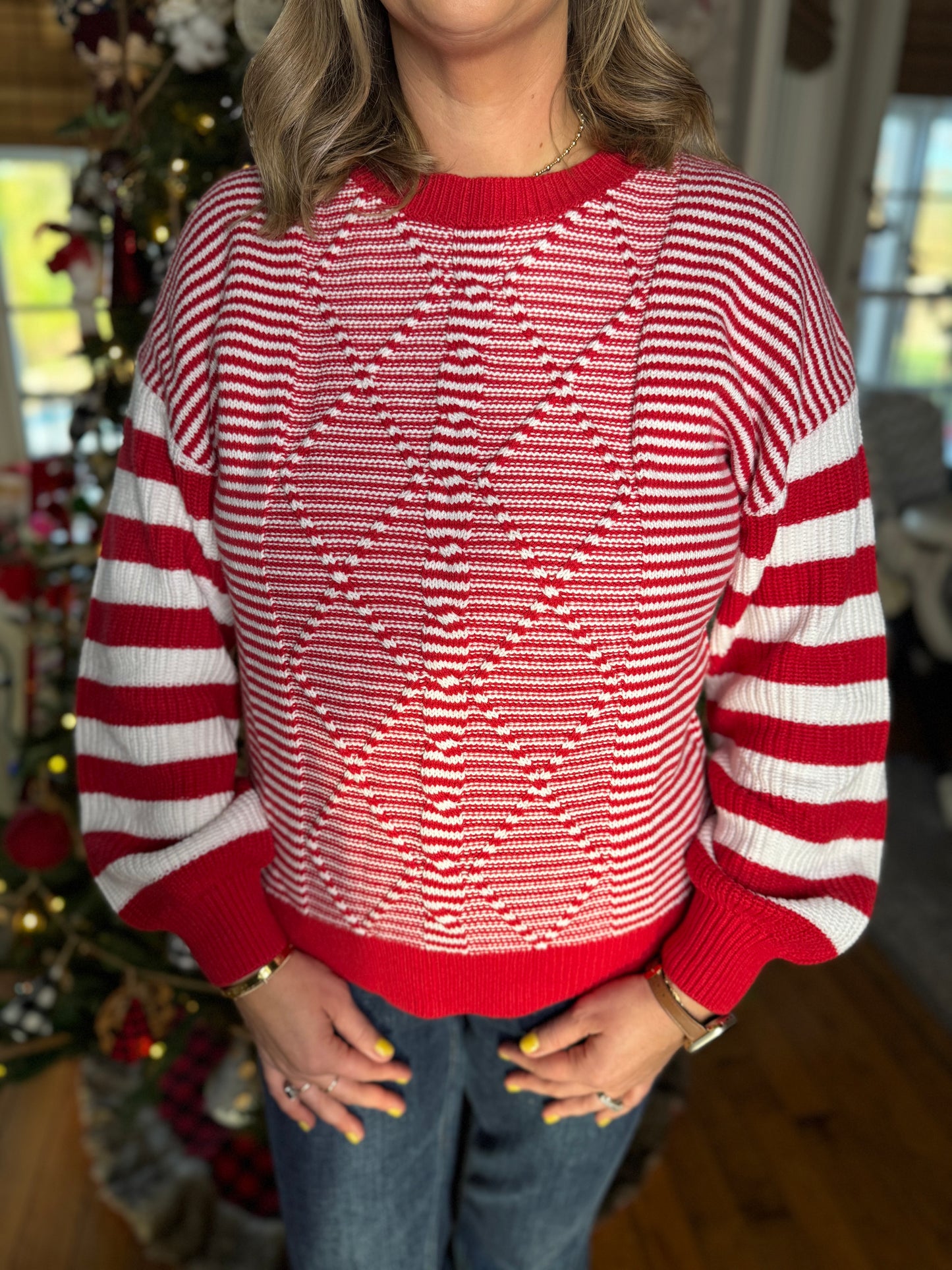 The Candy Cane Sweater