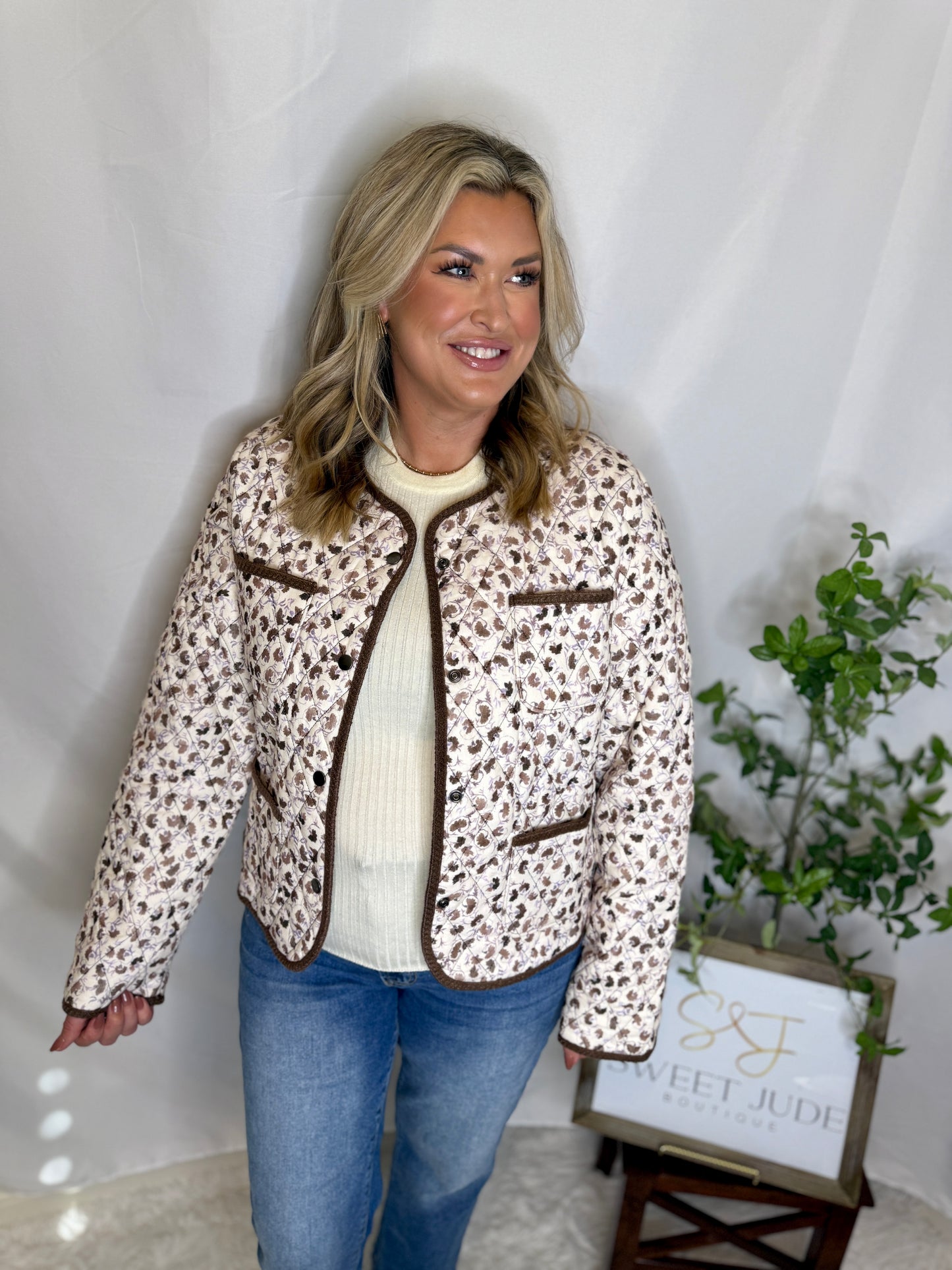 Corduroy Quilted Jacket