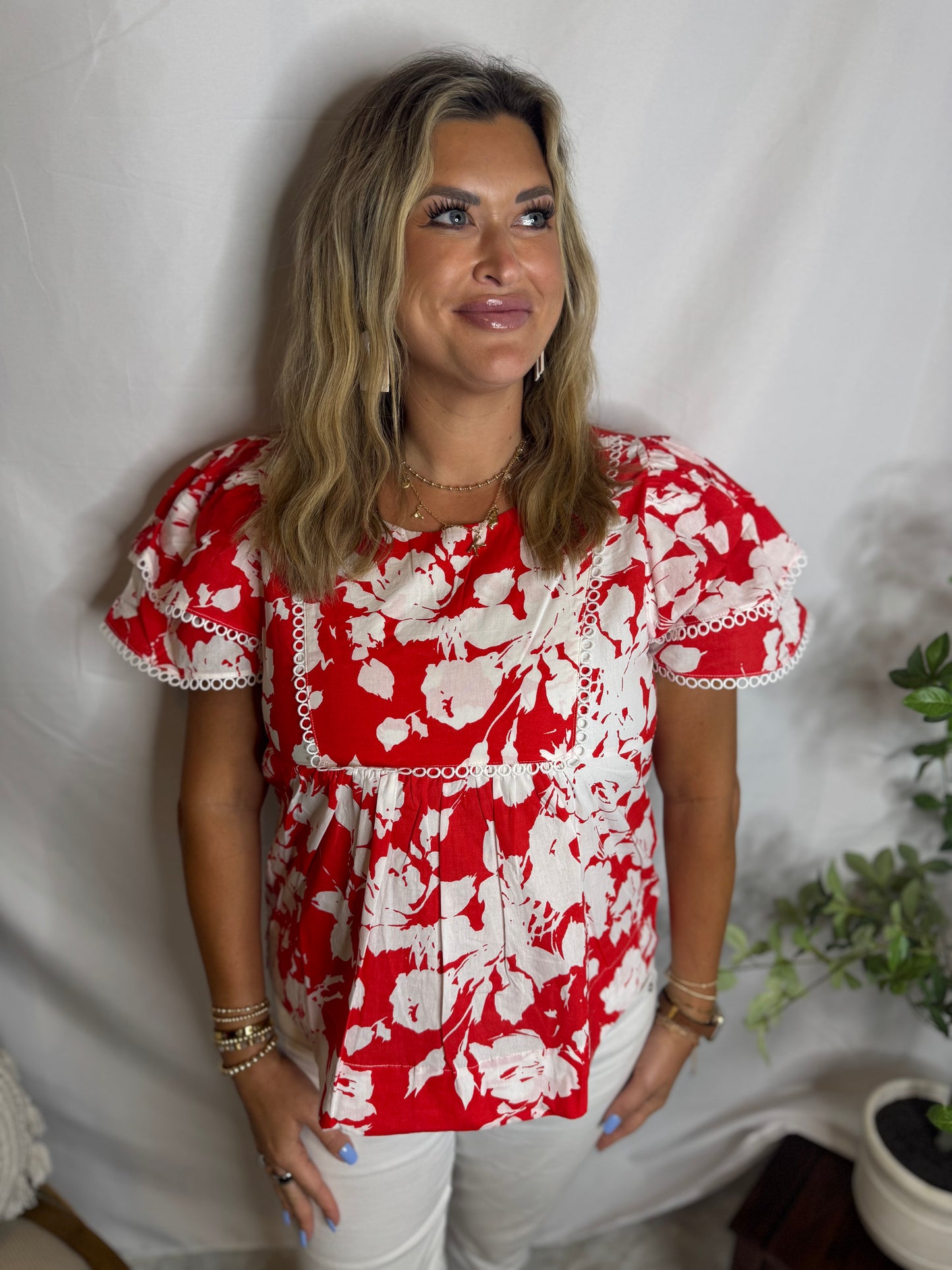 The Flirty Floral Top