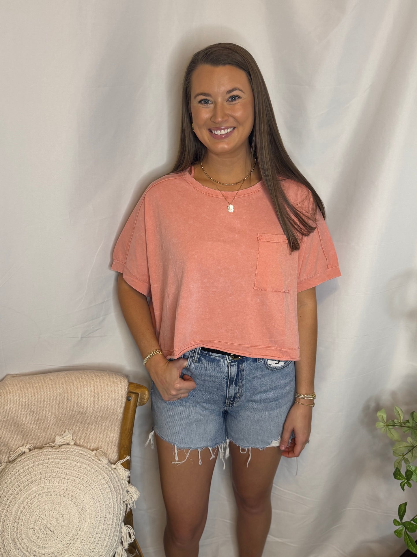 The Light Wash Zenana Shorts