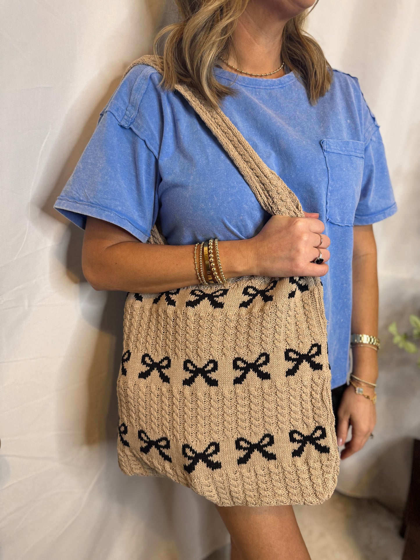 The Bow Crochet Tote Bag