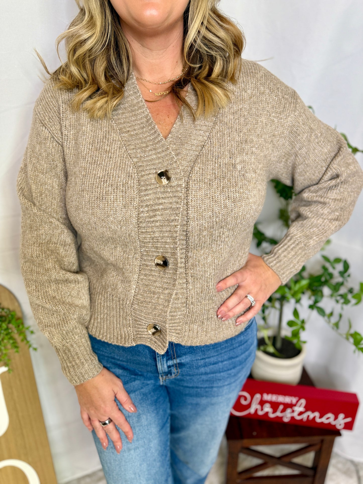 Button Front Sweater