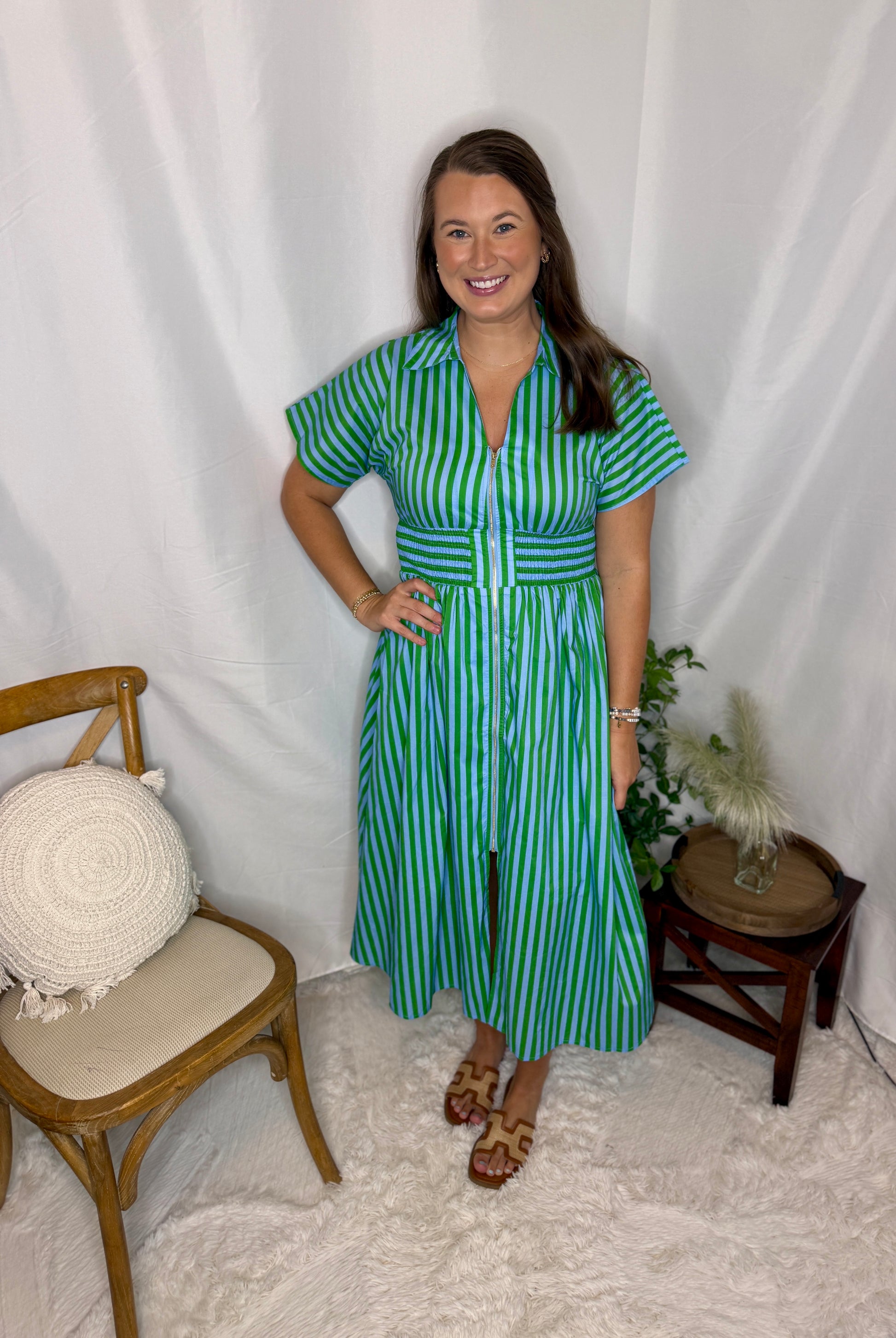 The Striped Entro Dress Small
