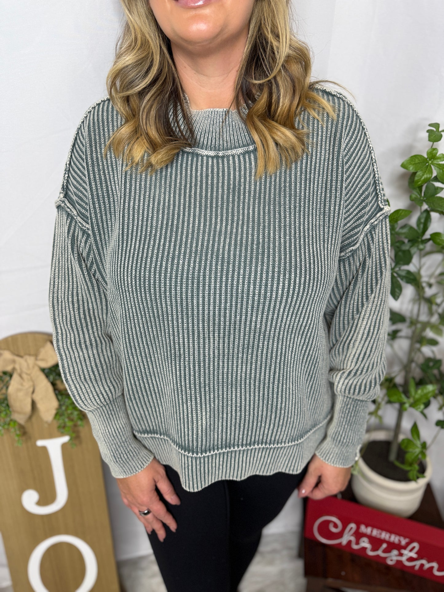 The Washed Oversized Sweater