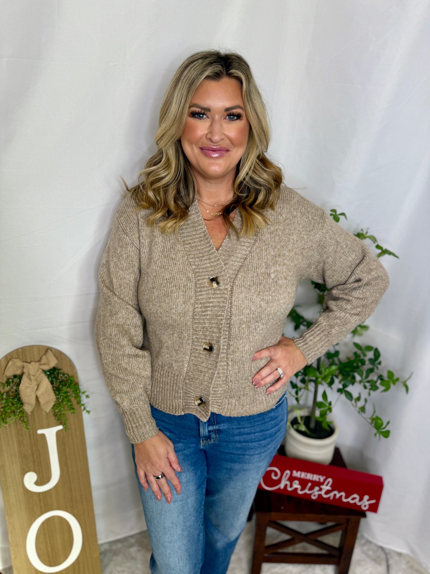 Button Front Sweater