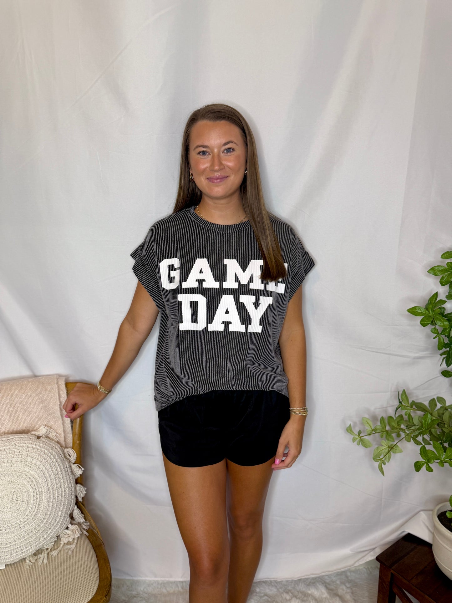 Gameday Ribbed Knit Top