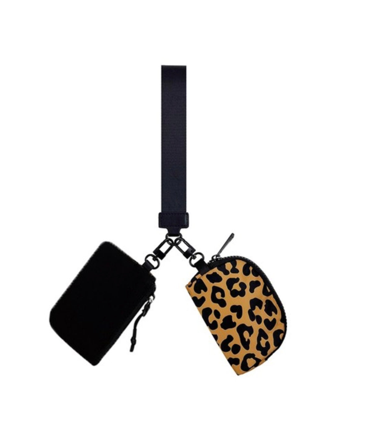 The Dual Pouch Wristlet Keychain