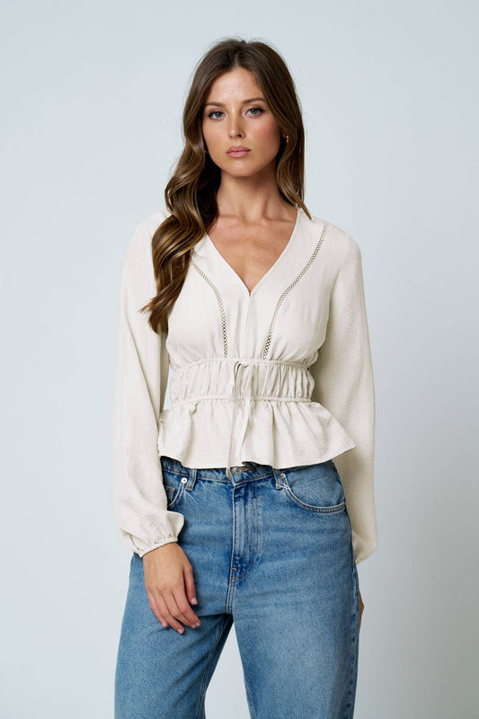 LADDER LACE TRIM TOP