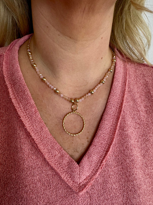 The Keyhole Beaded Necklace