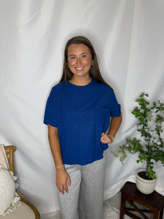 Ribbed Pocket Tee