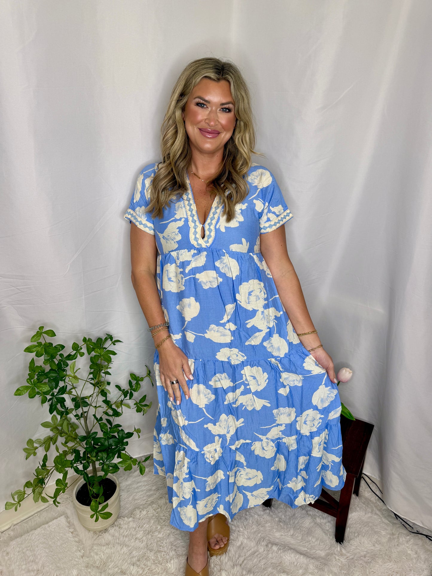 Grace Floral Midi Dress