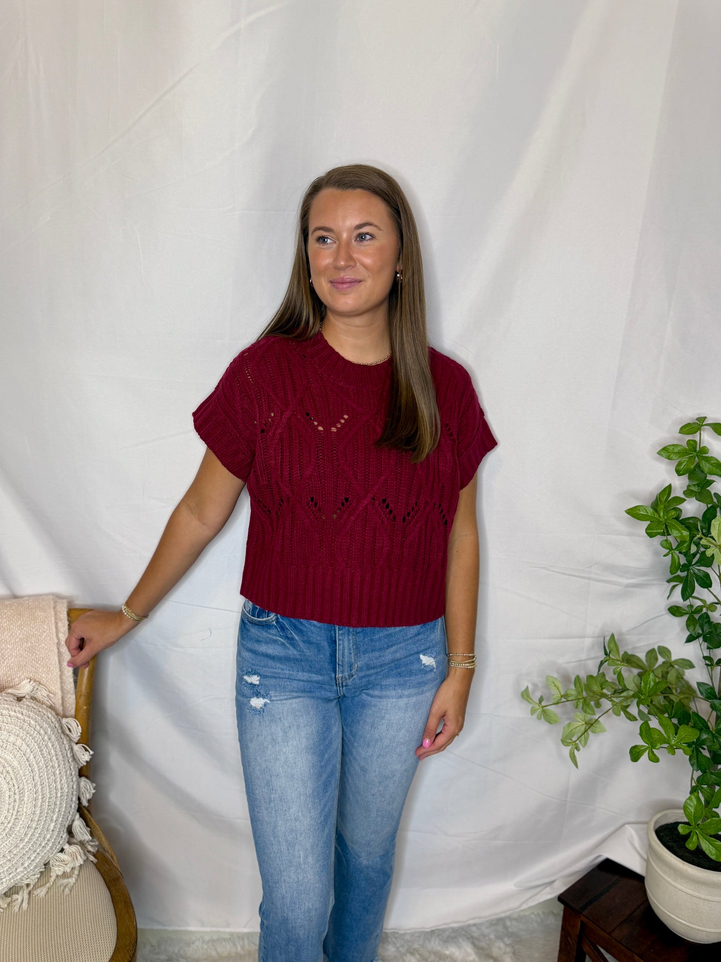 The Emmy Short Sleeve Sweater