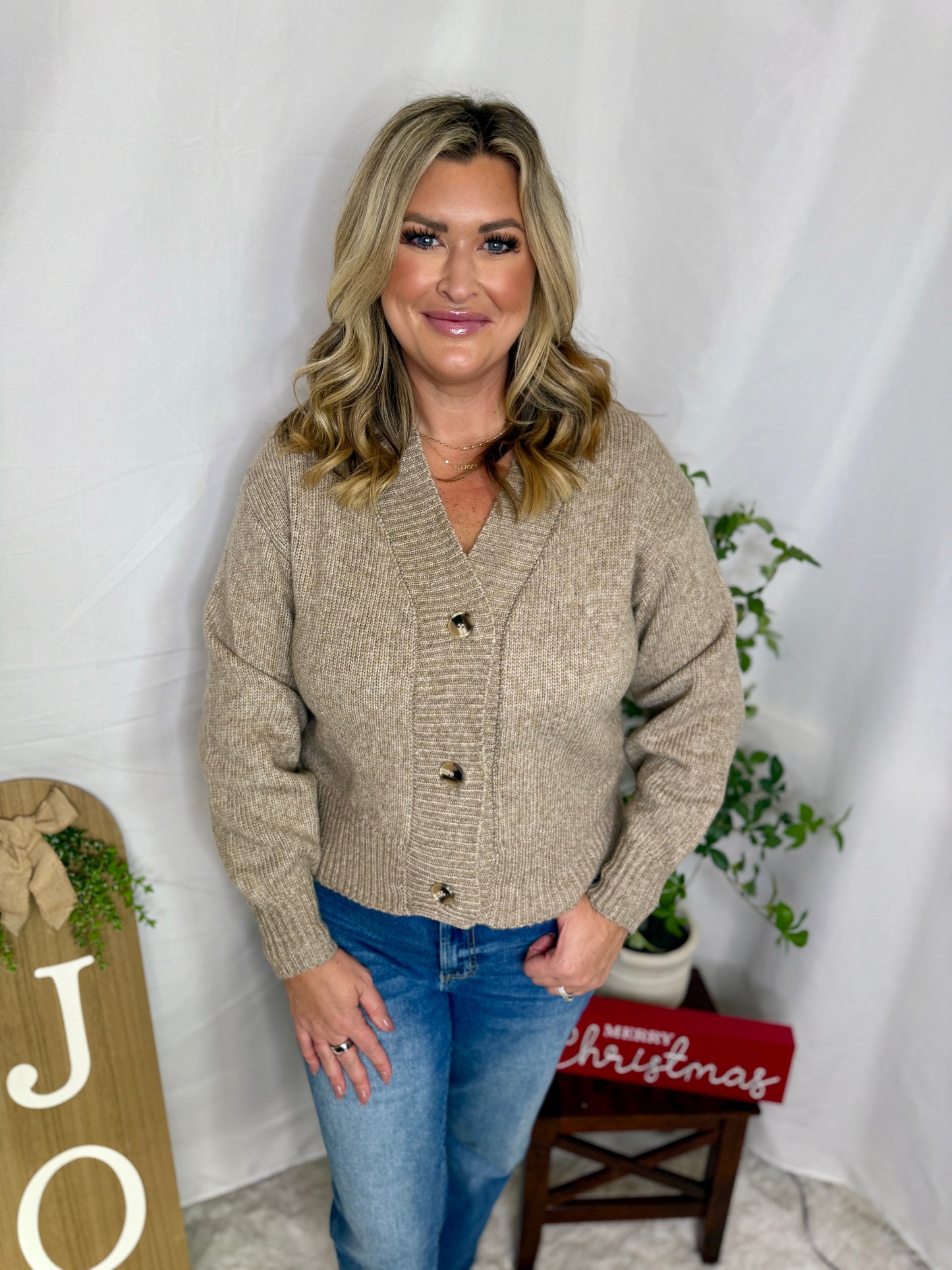 Button Front Sweater