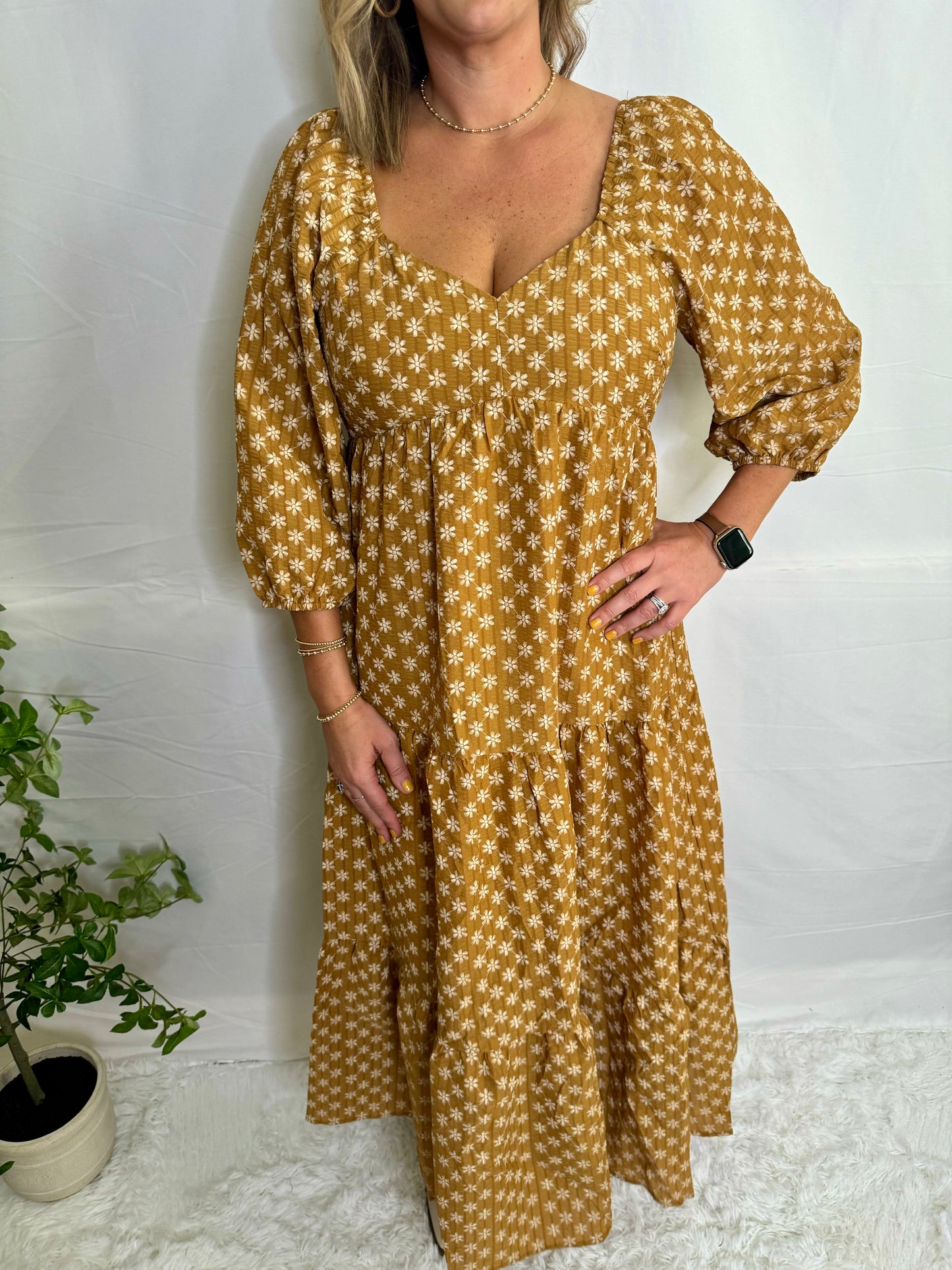 The Mustard Daisy Maxi