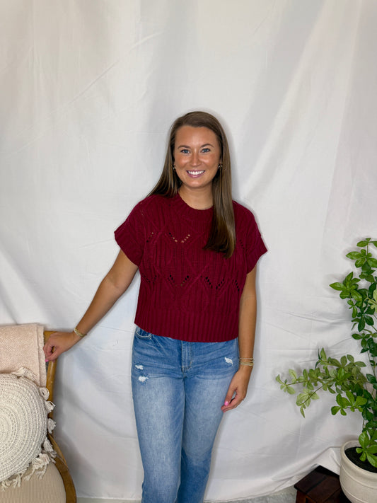 The Emmy Short Sleeve Sweater