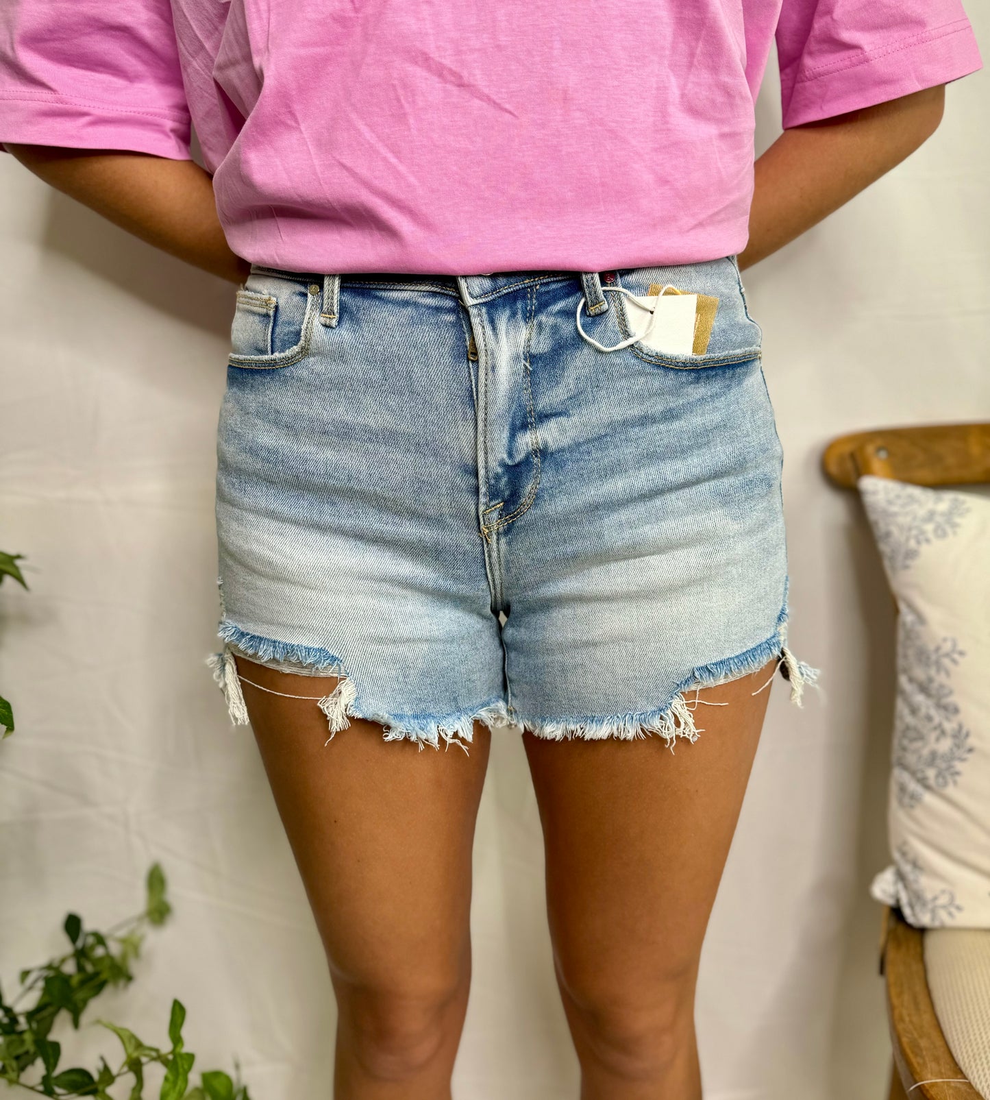 The Light Denim Risen Short