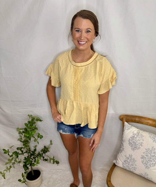 The Honey Textured Woven Top