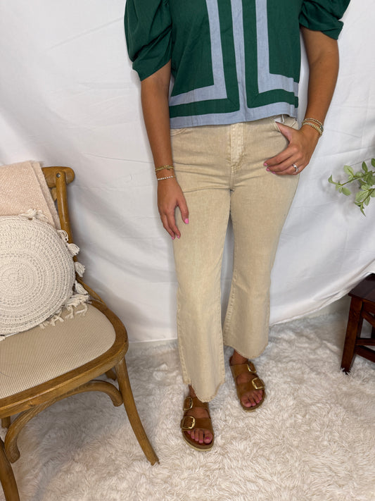 Sandstone Straight Leg Jeans