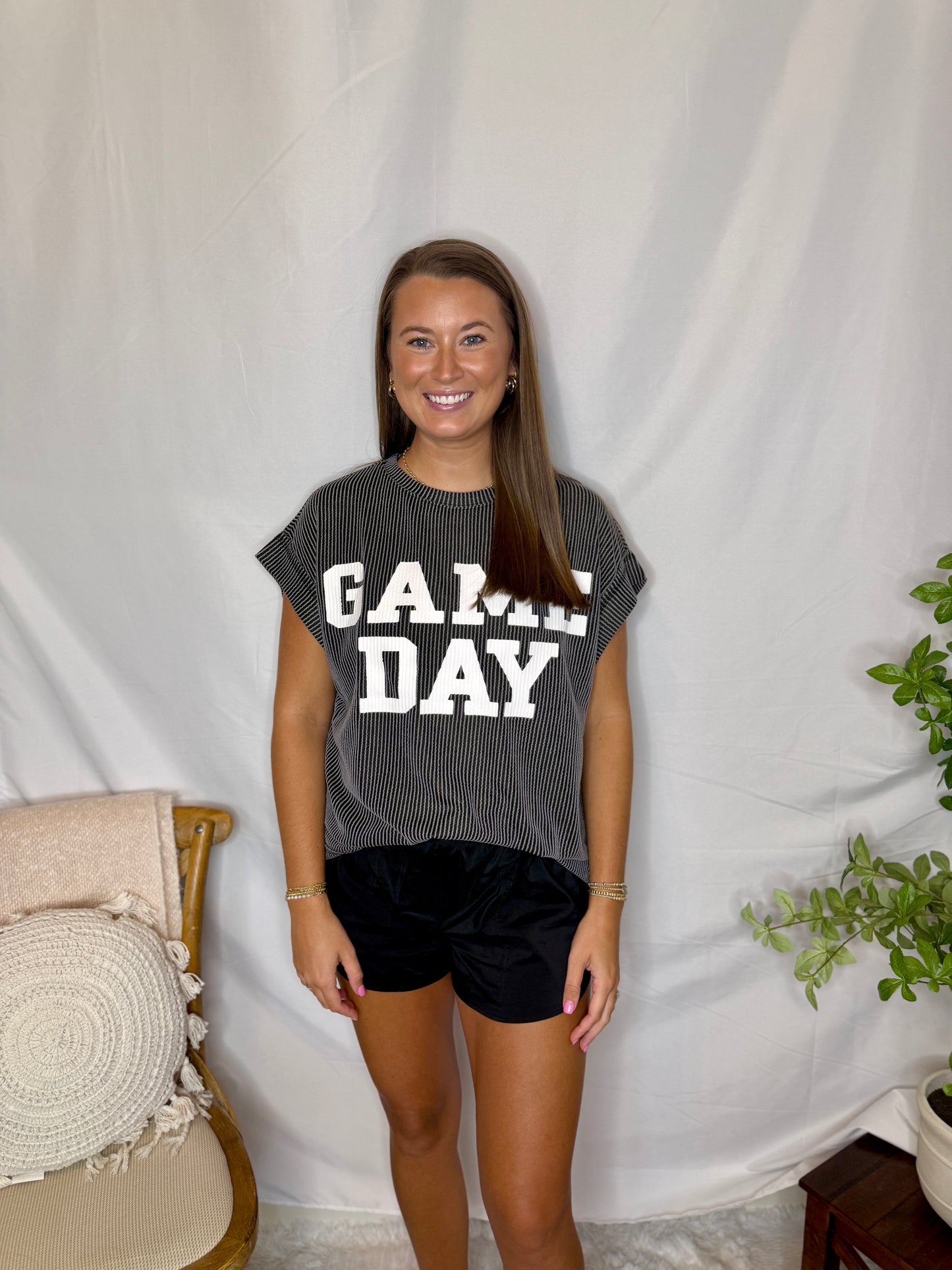 Gameday Ribbed Knit Top