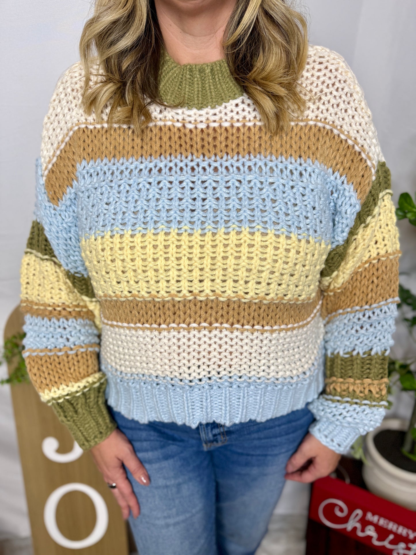 Multi Color Stripes Sweater