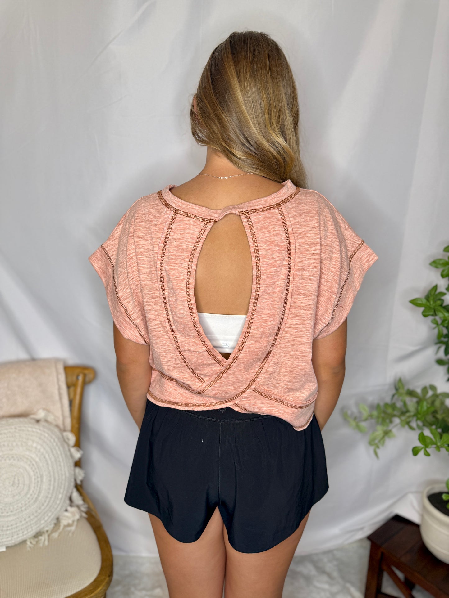 Gameday Open Back Top- Orange