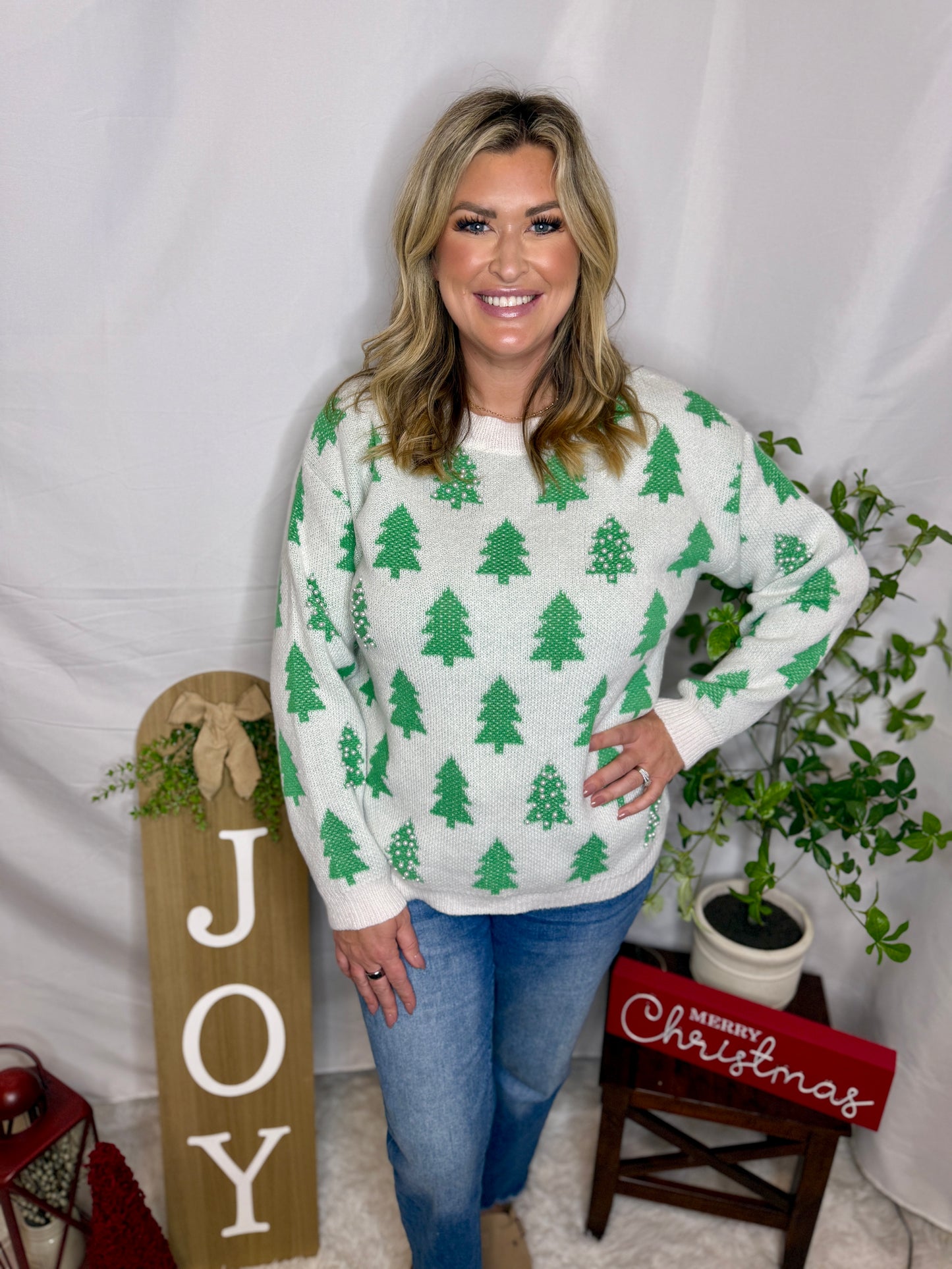 Pearl Christmas Sweater