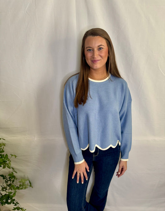 The Scallop Hem Sweater