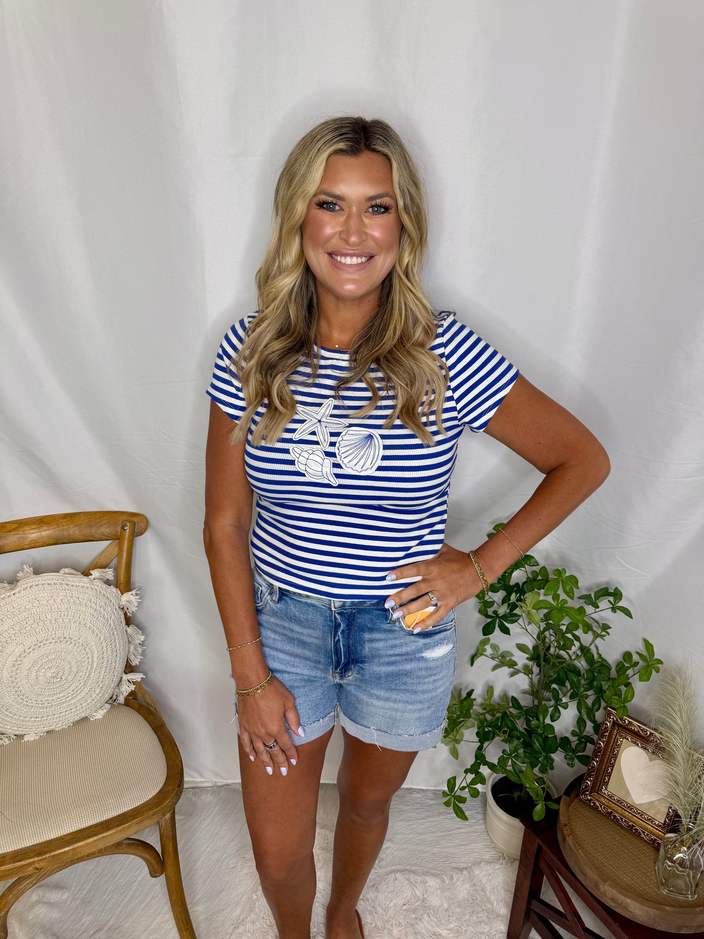 Coastal Charm Striped Knit Top