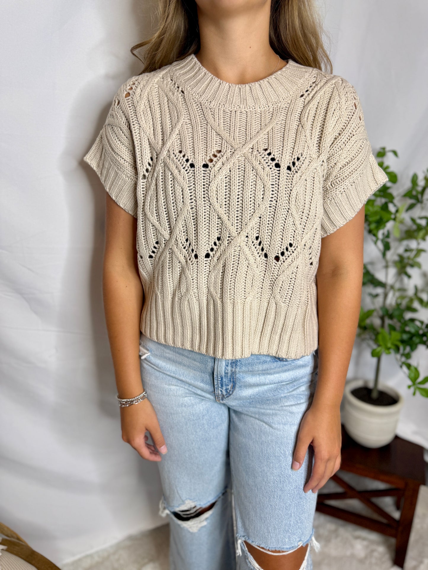 The Emmy Short Sleeve Sweater
