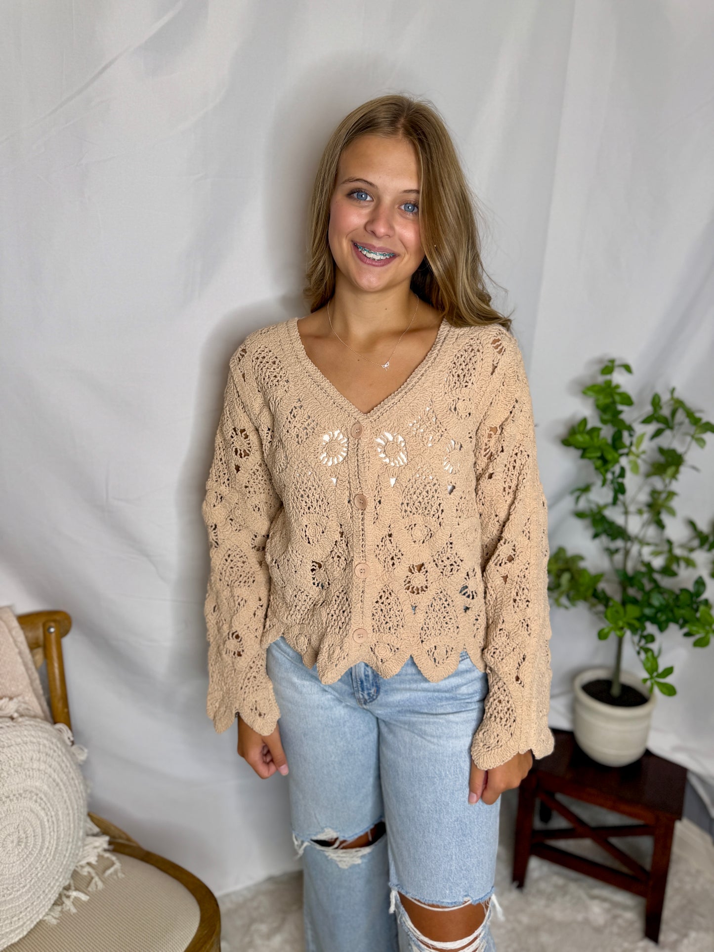 Knit Crochet Cardigan