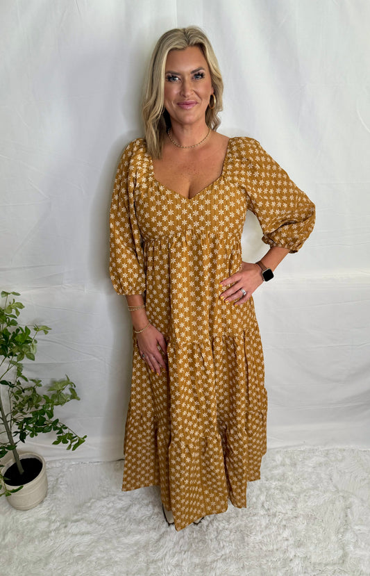 The Mustard Daisy Maxi