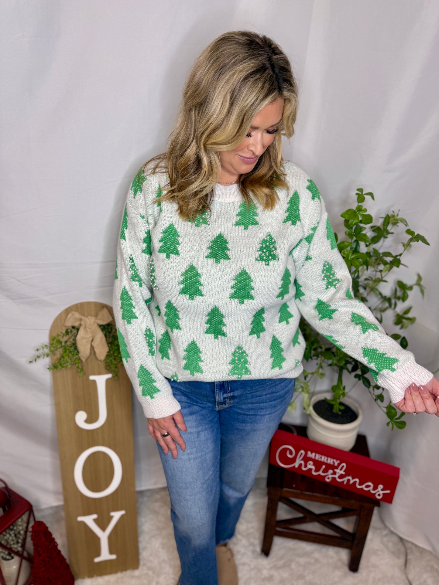 Pearl Christmas Sweater