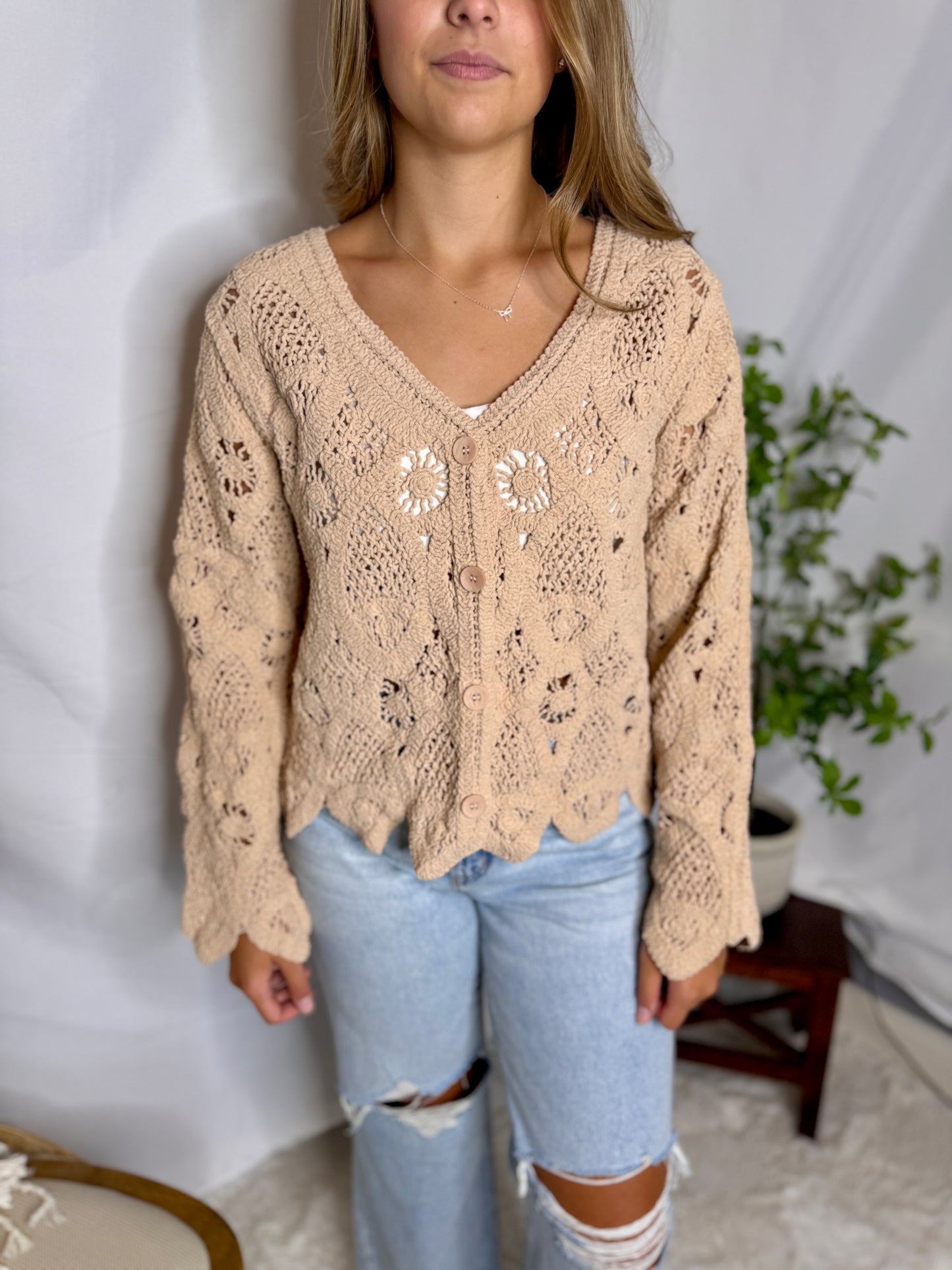 Knit Crochet Cardigan
