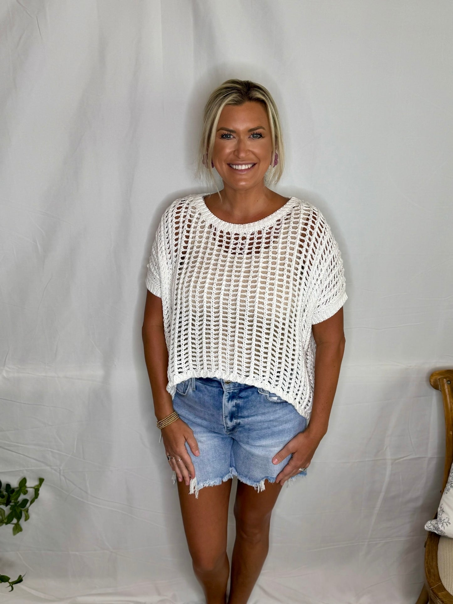 The Ivory Crochet Top