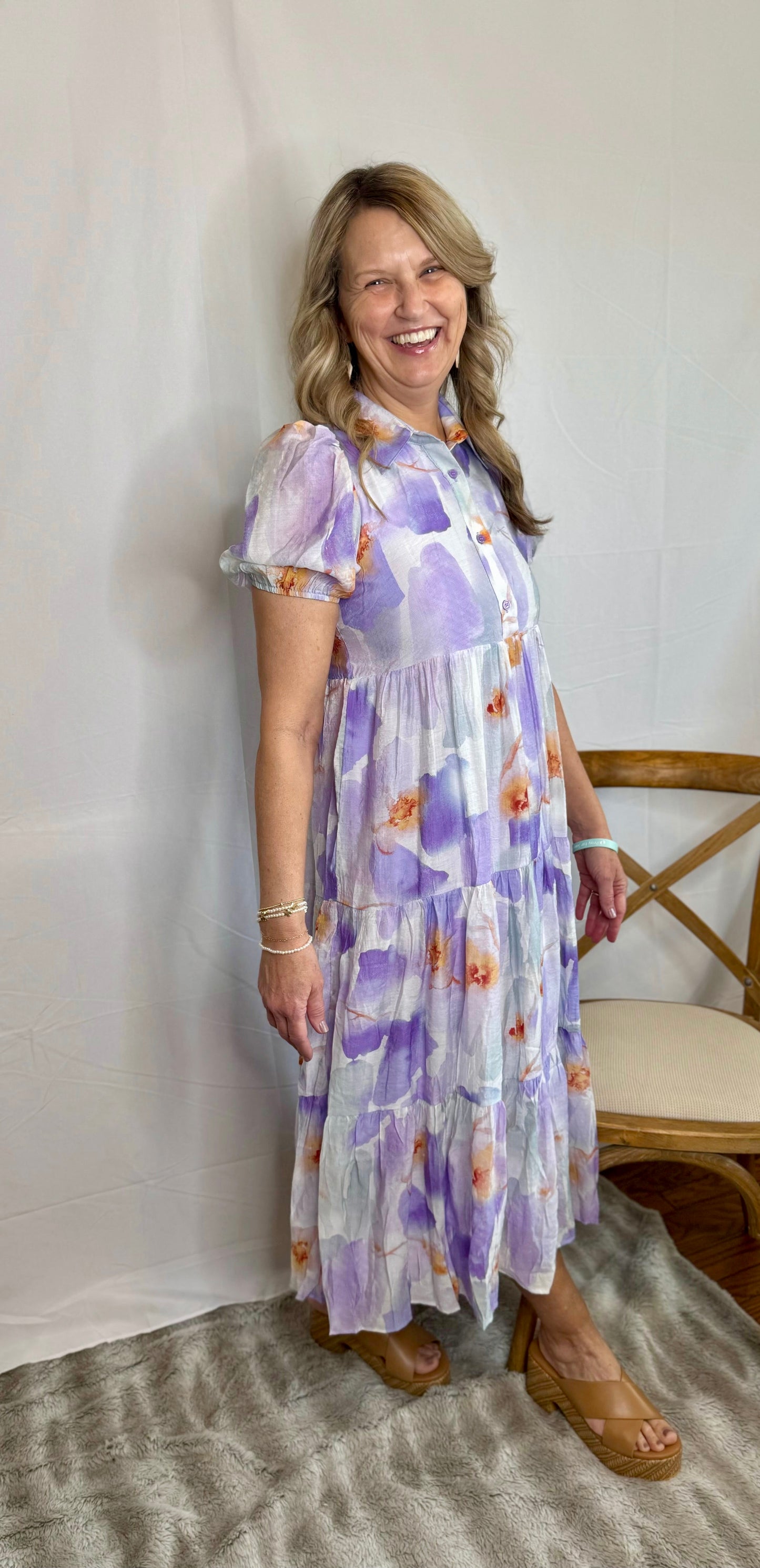 The Water Color Midi Dress