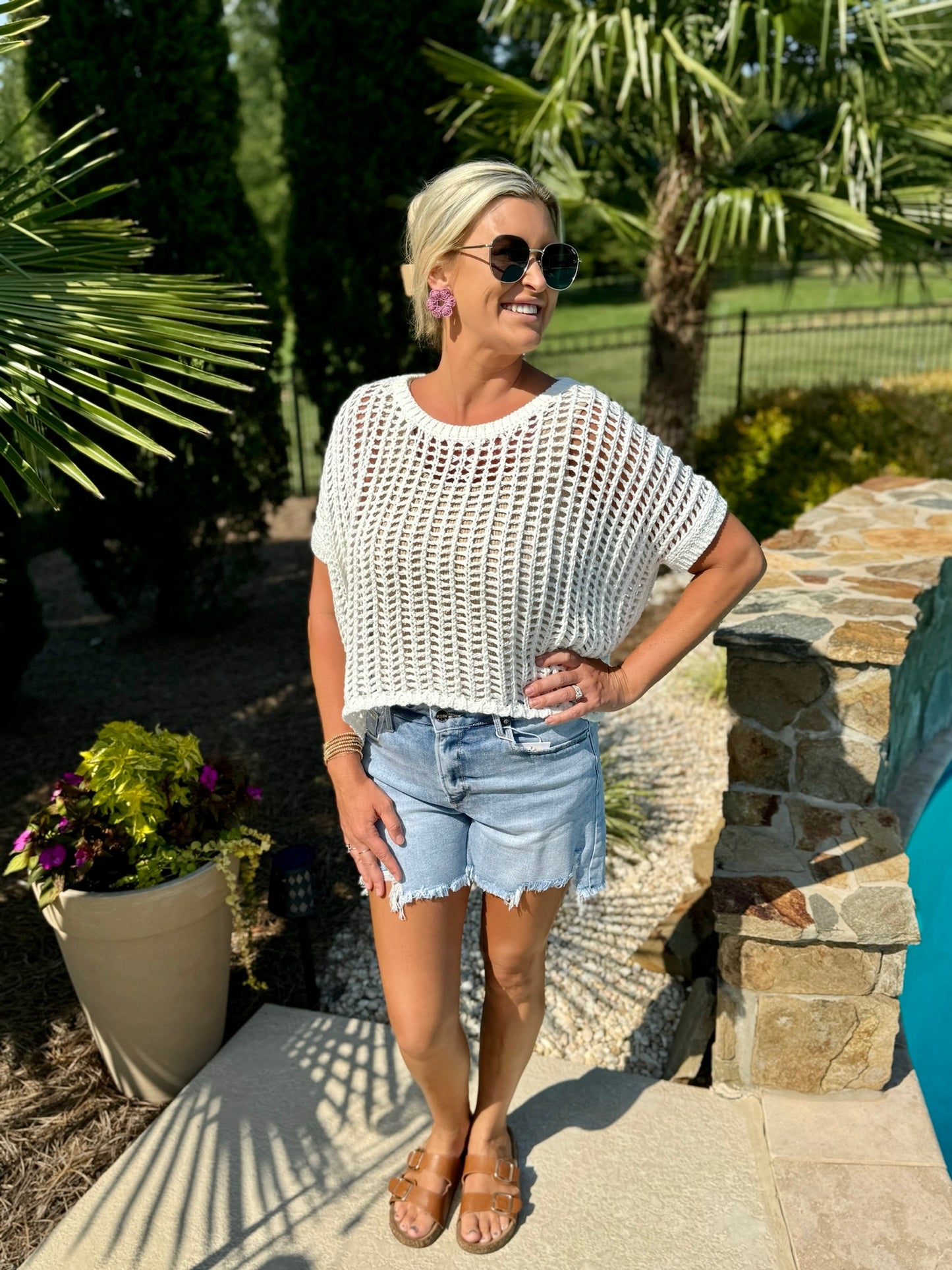 The Ivory Crochet Top