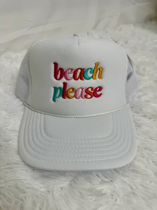 Beach Please Trucker Hat