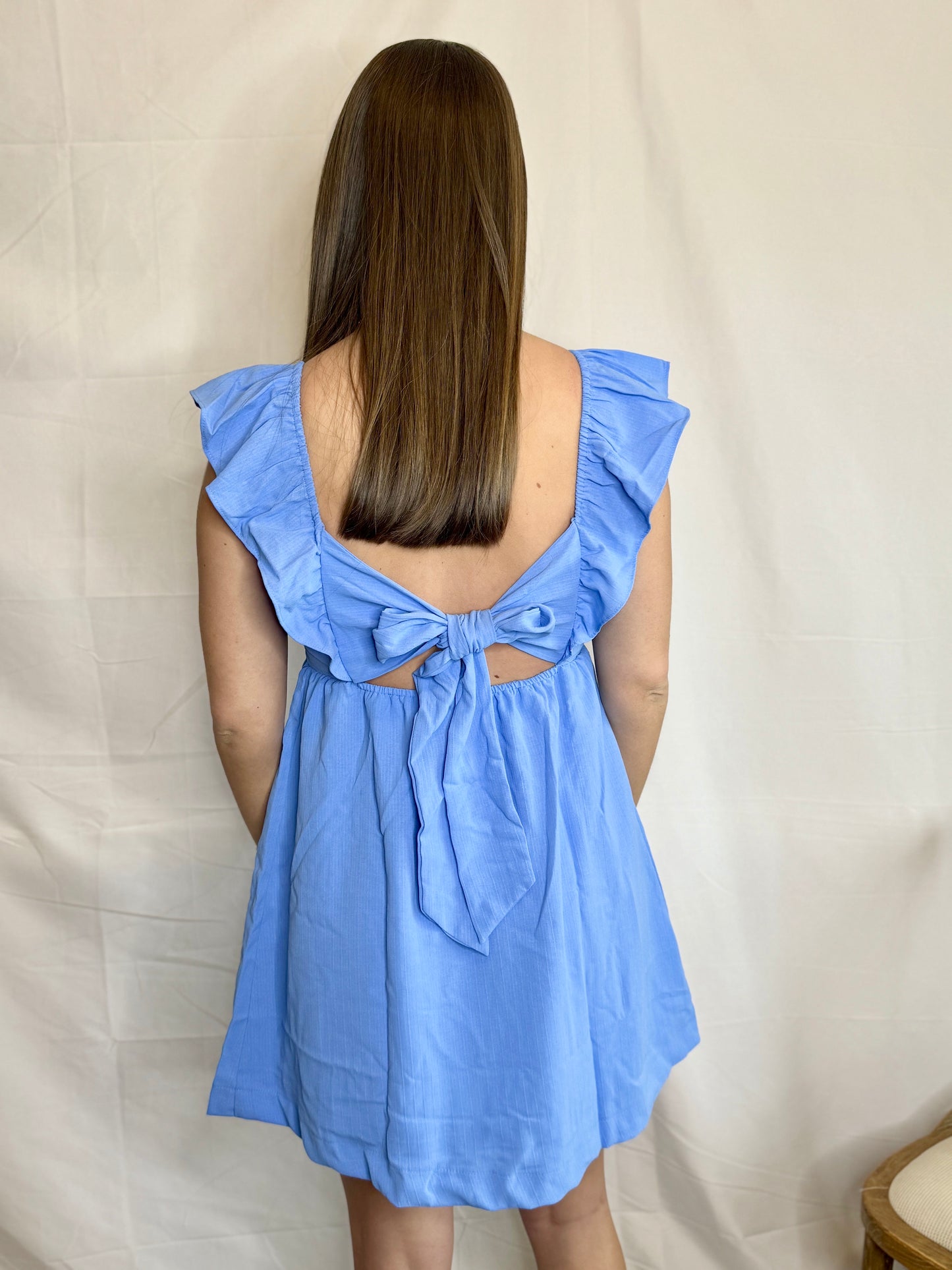 The Empire Dress- Blue