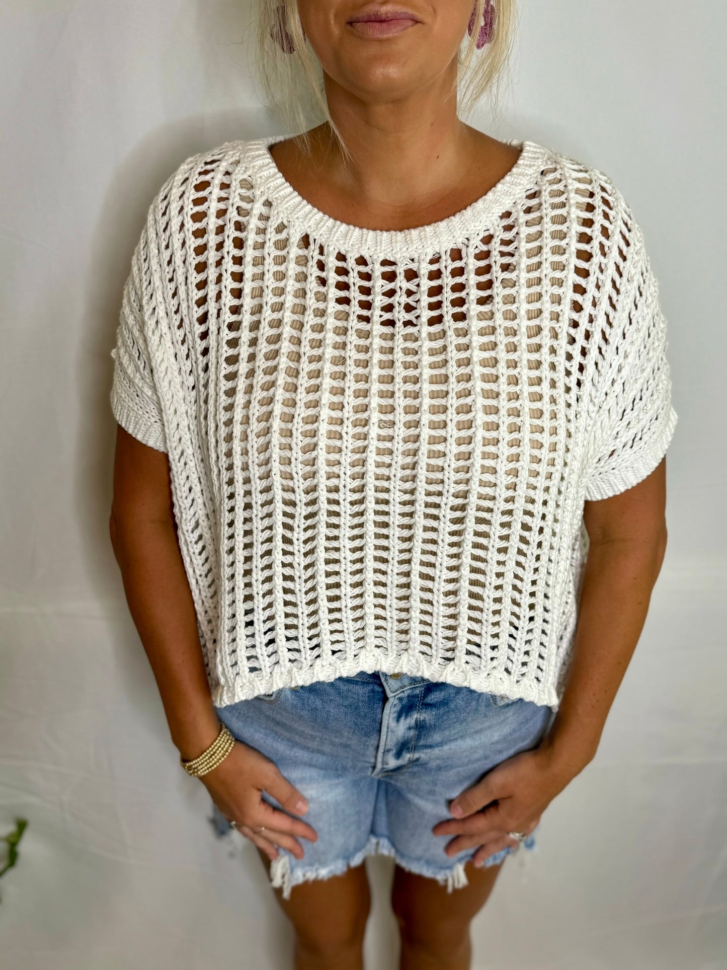 The Ivory Crochet Top