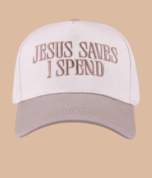 Jesus Saves I Spend Hat