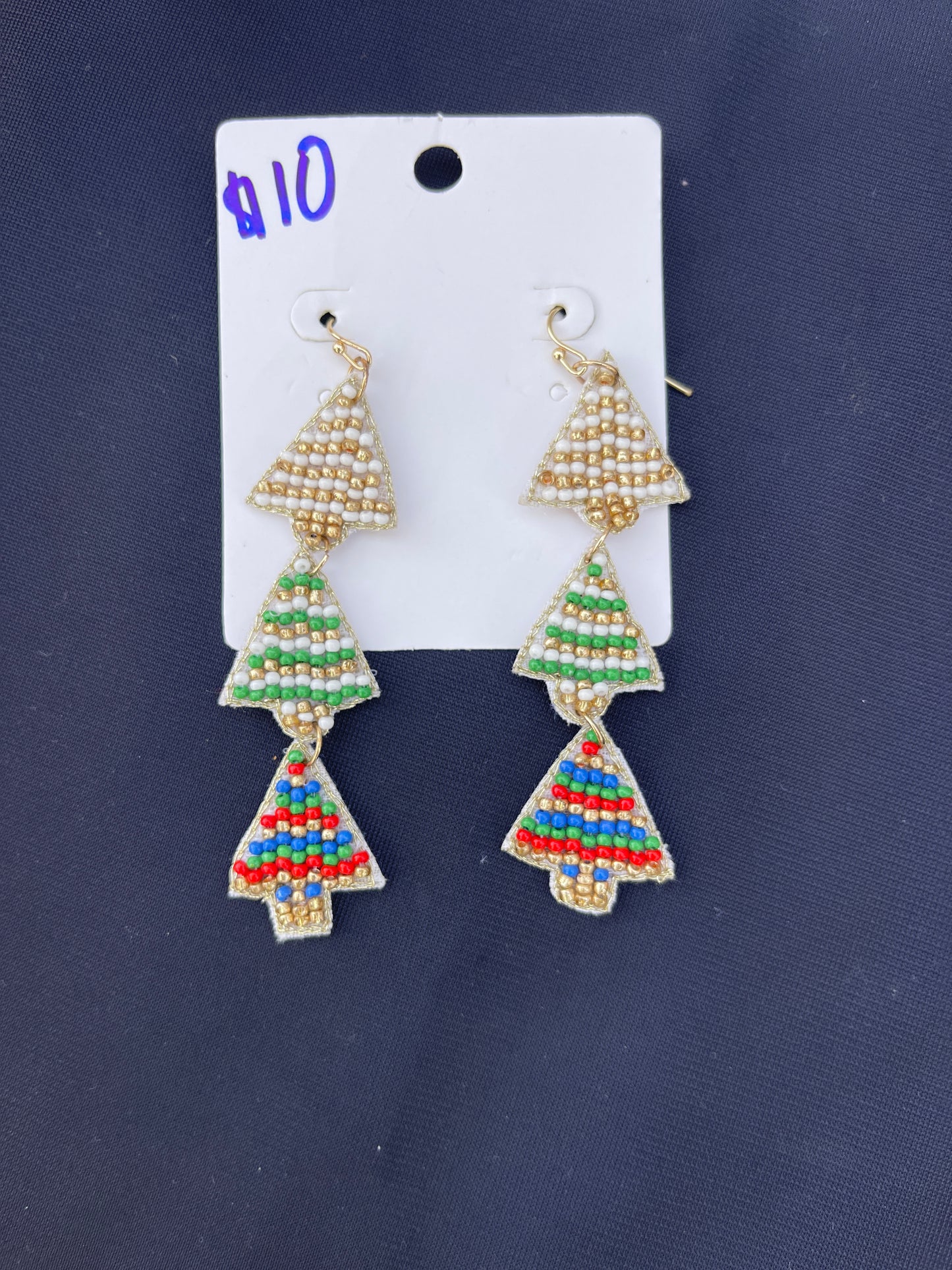 Christmas Beaded Earrings