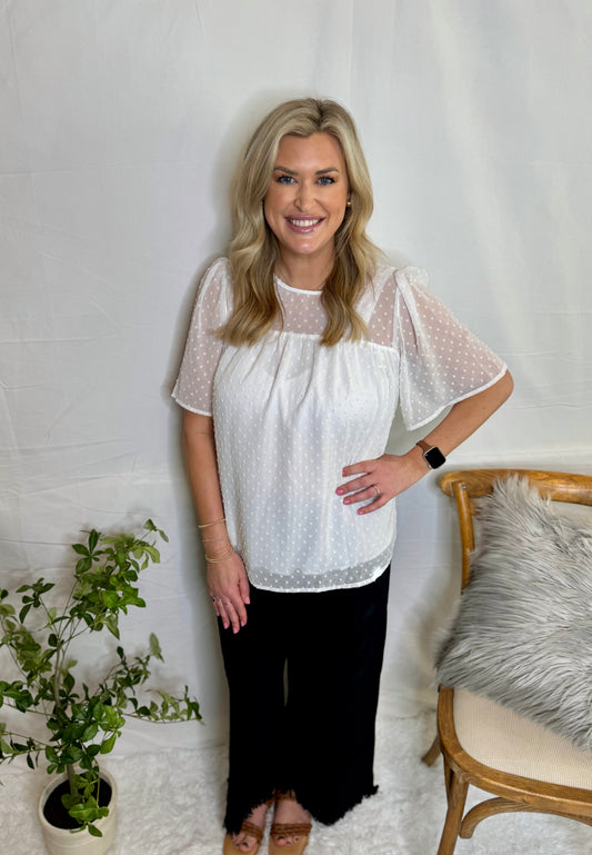 The Sutton Blouse- White