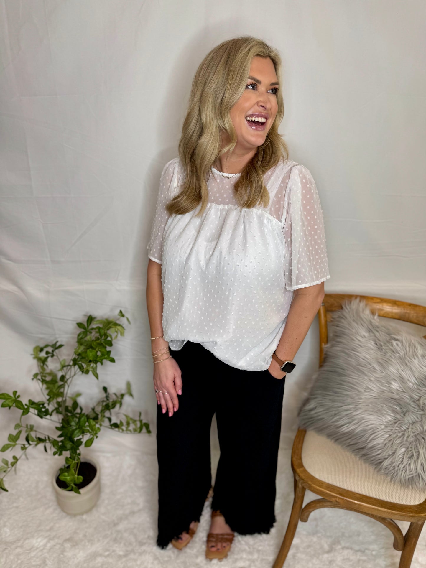 The Sutton Blouse- White