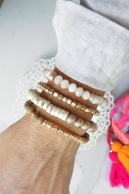 The Brown Beaded Stack